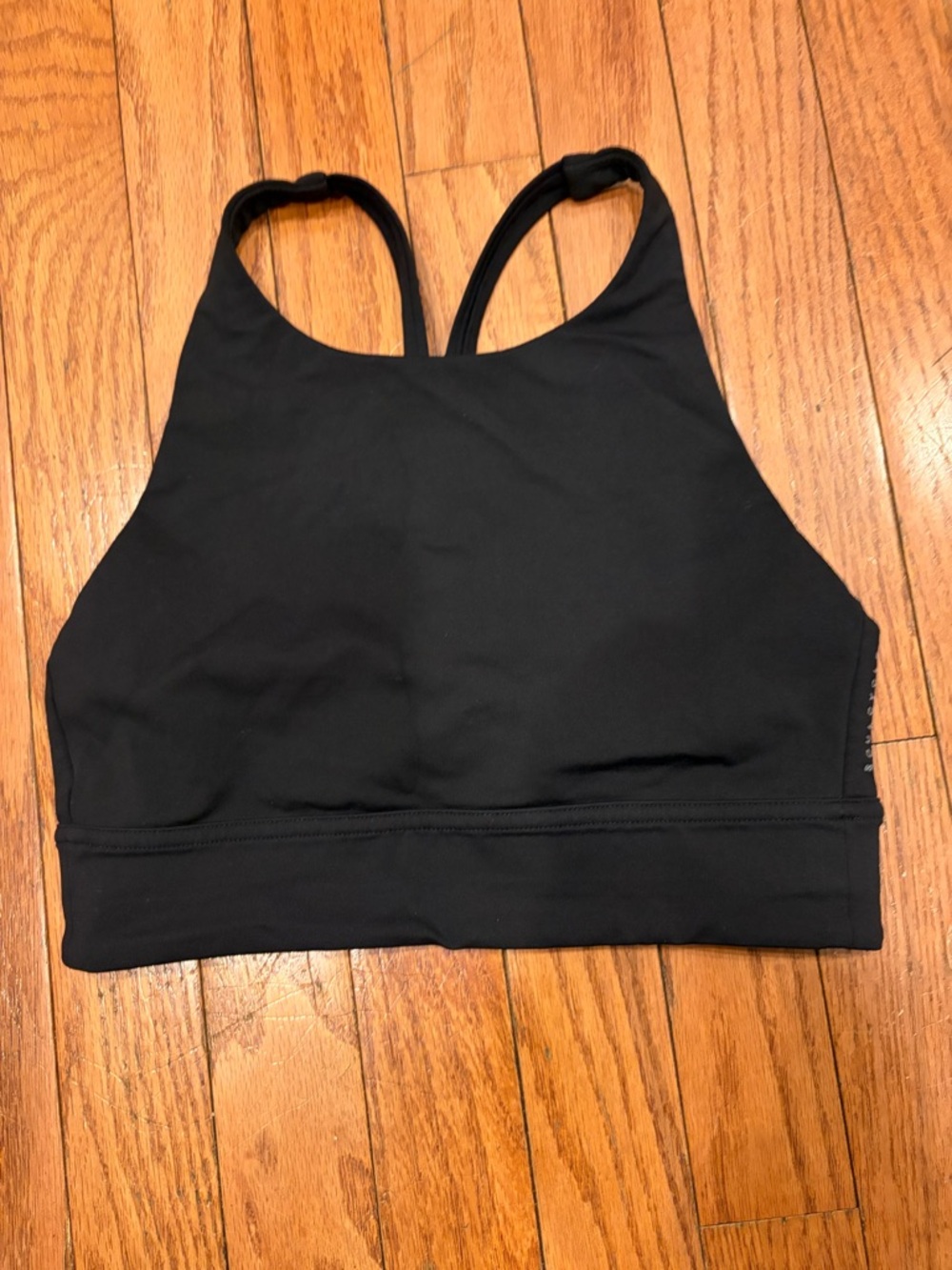 lululemon athletica Black long  Line sz 4  Bra soulcycle